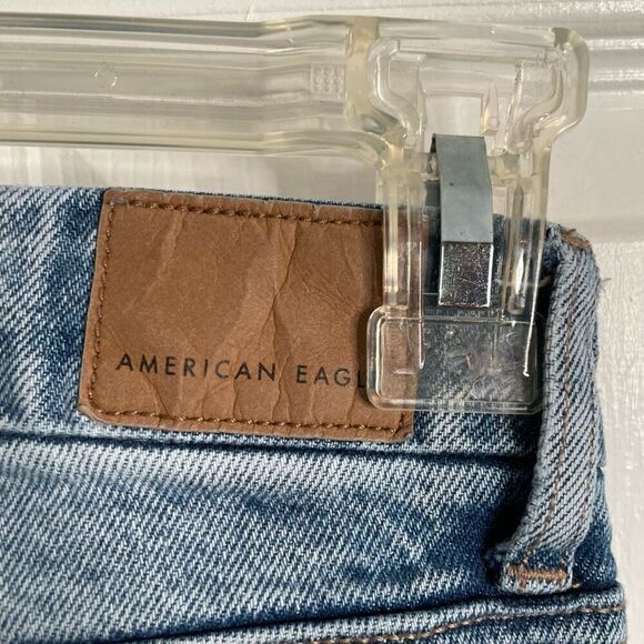 American Eagle Womens Bootcut High Rise Jeans 2R Split Hem Kendrick Lamar - Picture 6 of 7